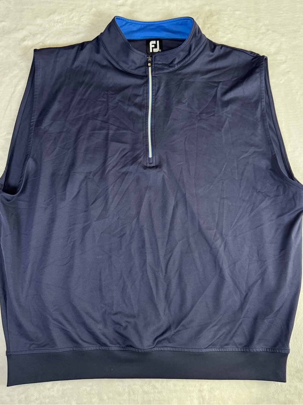 FootJoy Men's Navy Blue Sleeveless Performance Golf Jacket